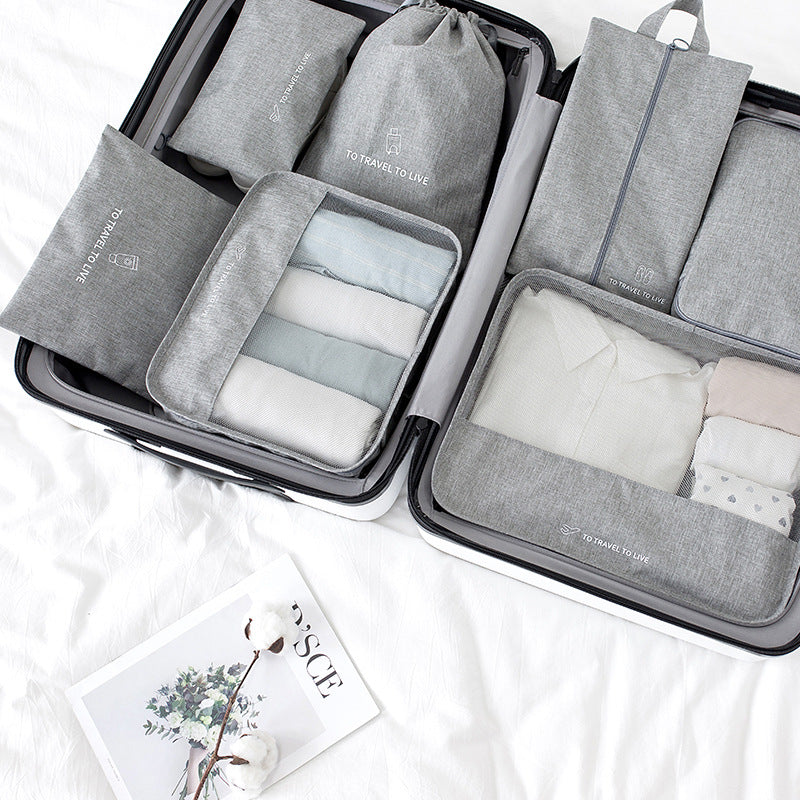 HK8060 7Pcs Set Portable Travel Storage Bags Waterproof Clothes Underwear Shoes Carrying Bags HK8060 7Pcs Set Portable Travel Storage Bags Waterproof Clothes Underwear Shoes Carrying Bags